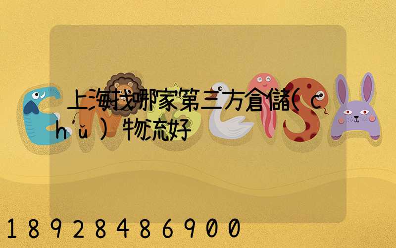 上海找哪家第三方倉儲(chǔ)物流好