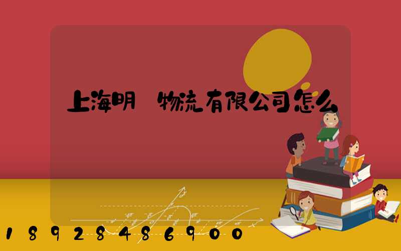 上海明眾物流有限公司怎么樣