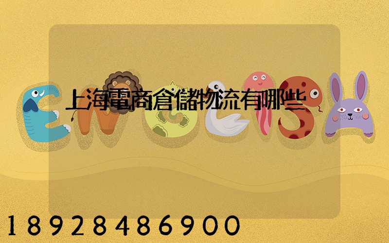 上海電商倉儲物流有哪些