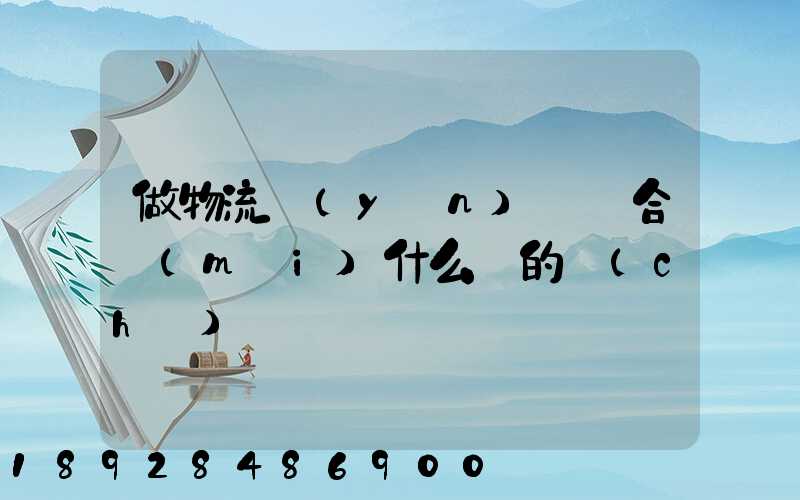做物流運(yùn)輸適合買(mǎi)什么樣的車(chē)