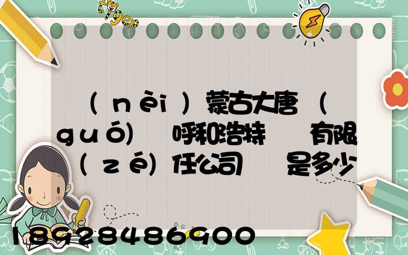 內(nèi)蒙古大唐國(guó)際呼和浩特鋁電有限責(zé)任公司電話是多少