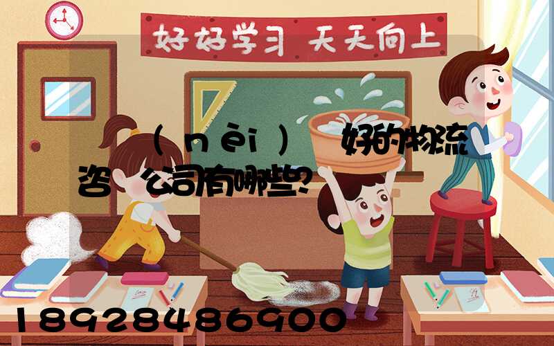 國內(nèi)較好的物流咨詢公司有哪些？