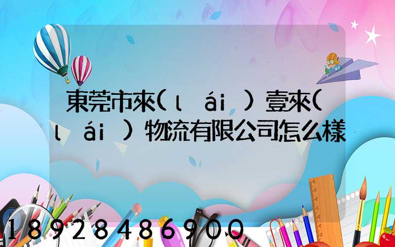 東莞市來(lái)壹來(lái)物流有限公司怎么樣