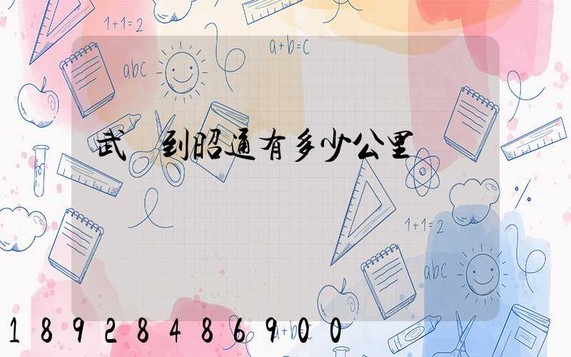 武義到昭通有多少公里