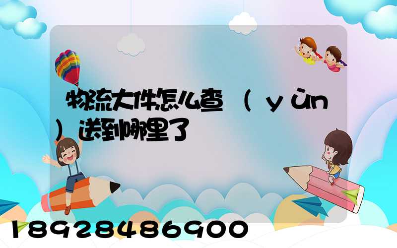 物流大件怎么查運(yùn)送到哪里了