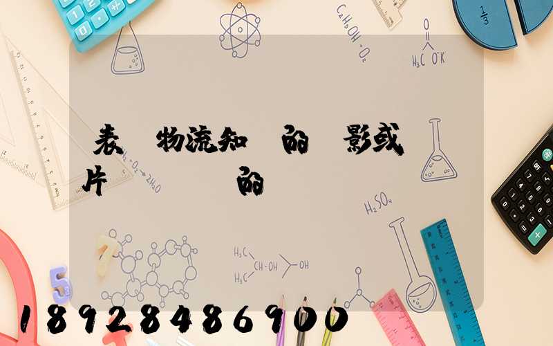 表現物流知識的電影或紀錄片,時間長的