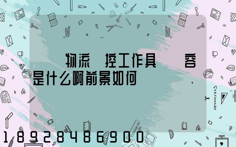 請問物流監控工作具體內容是什么啊前景如何