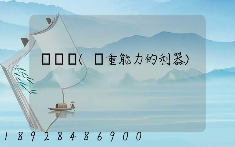 運輸機(載重能力的利器)