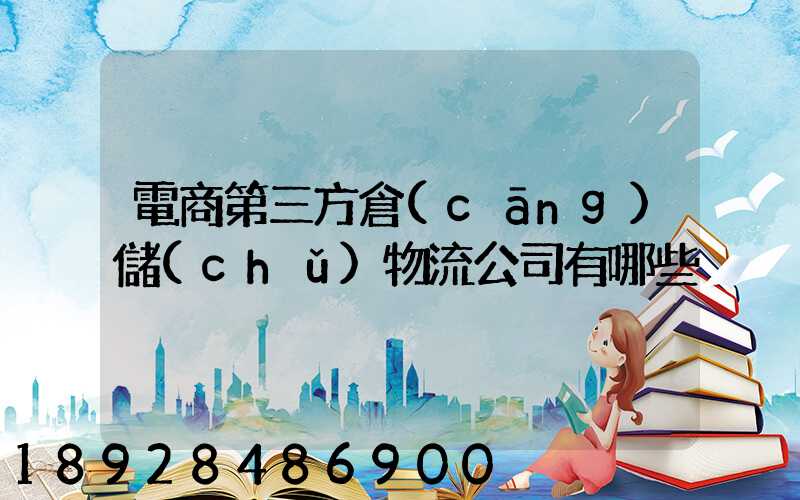 電商第三方倉(cāng)儲(chǔ)物流公司有哪些